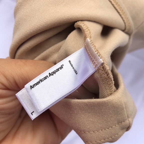 American apparel tan / cream / khaki pencil skirt - Picture 4 of 5